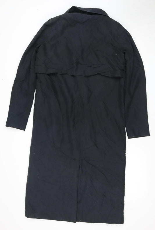 Monki Women's Black XS Long Coat