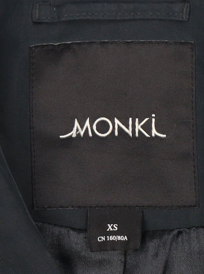 Monki Women's Black XS Long Coat