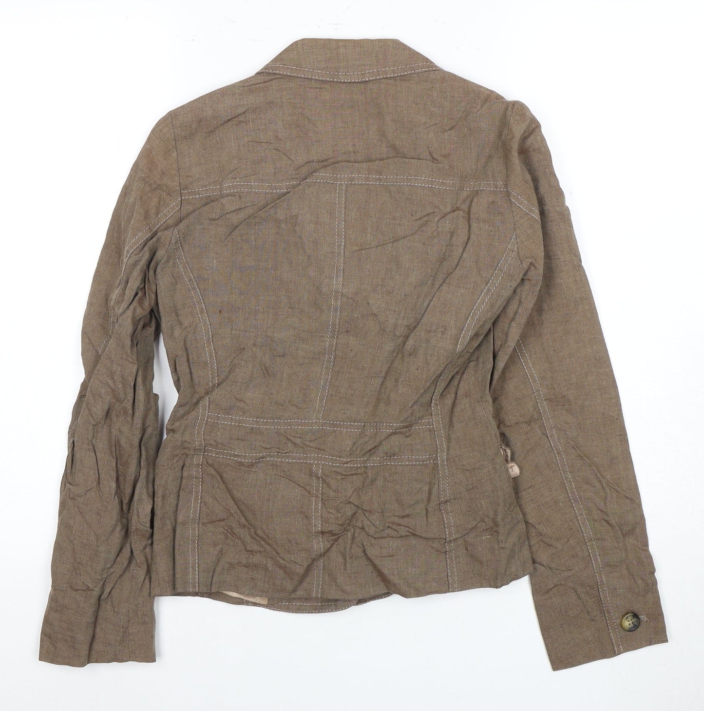 Boden Women’s Brown Linen Blazer Size 8