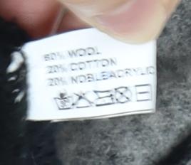 Zele Women's Black Cardigan M Wool Blend Casual