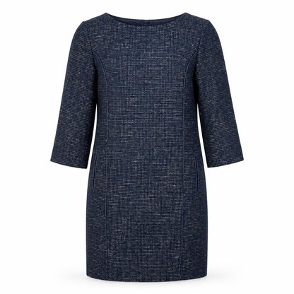 Joules Women's Blue Shift Dress, Size 8, 3/4 Sleeve