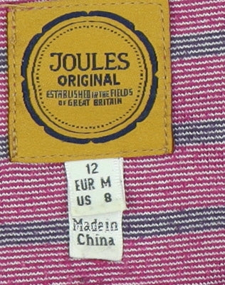 Joules Women’s Purple Striped Cowl Neck Dress