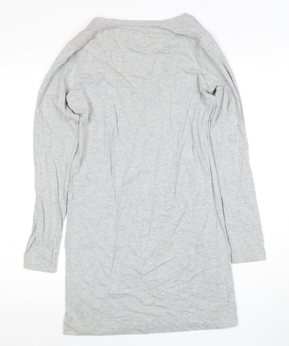 Joules Women's Grey Long Sleeve Dress S