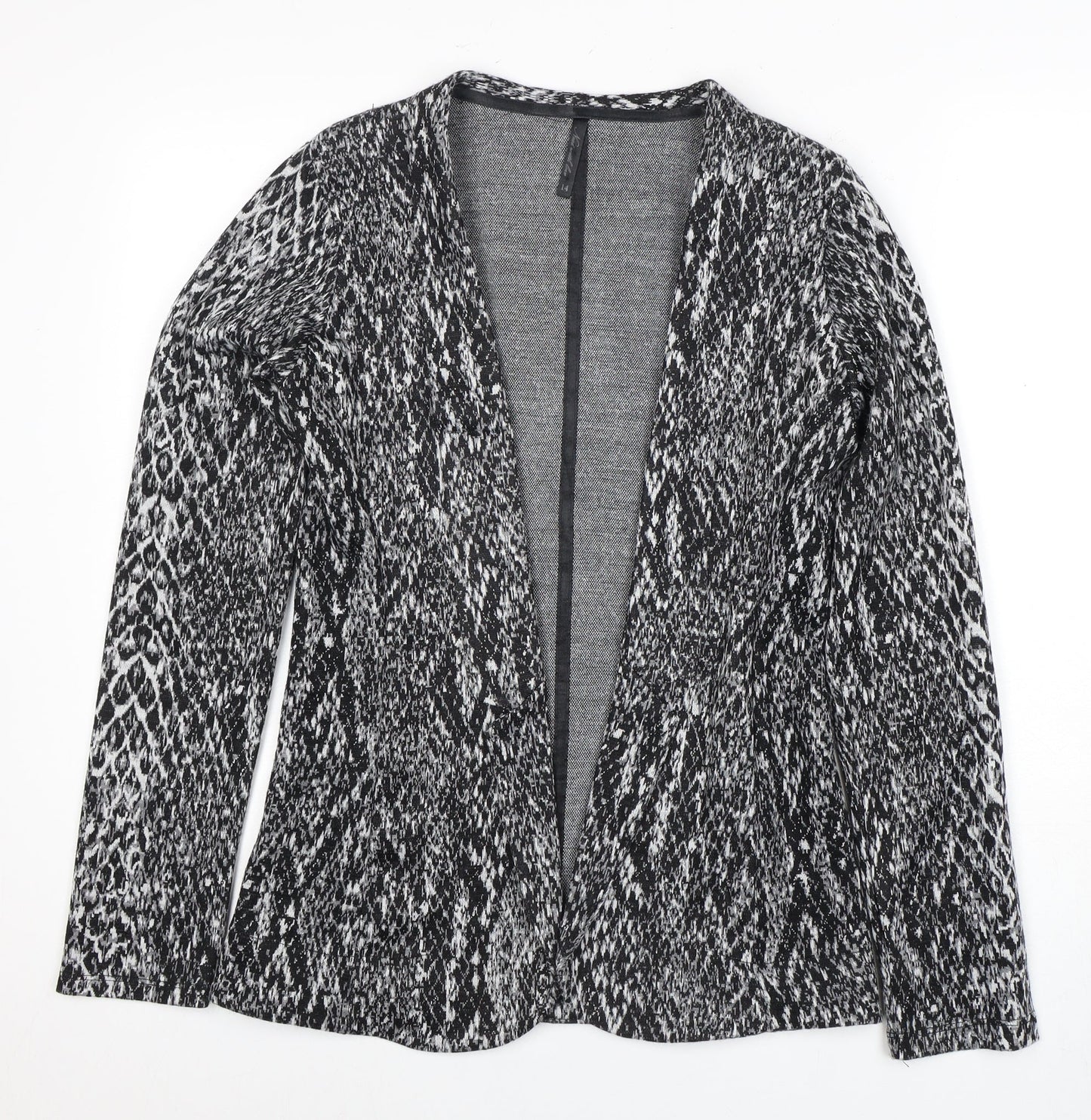 Next Women's Black Animal Print Suit Jacket Size 14