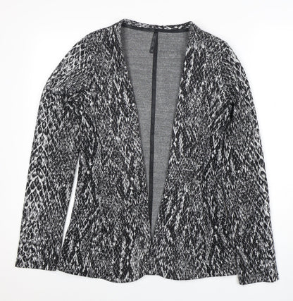 Next Women's Black Animal Print Suit Jacket Size 14