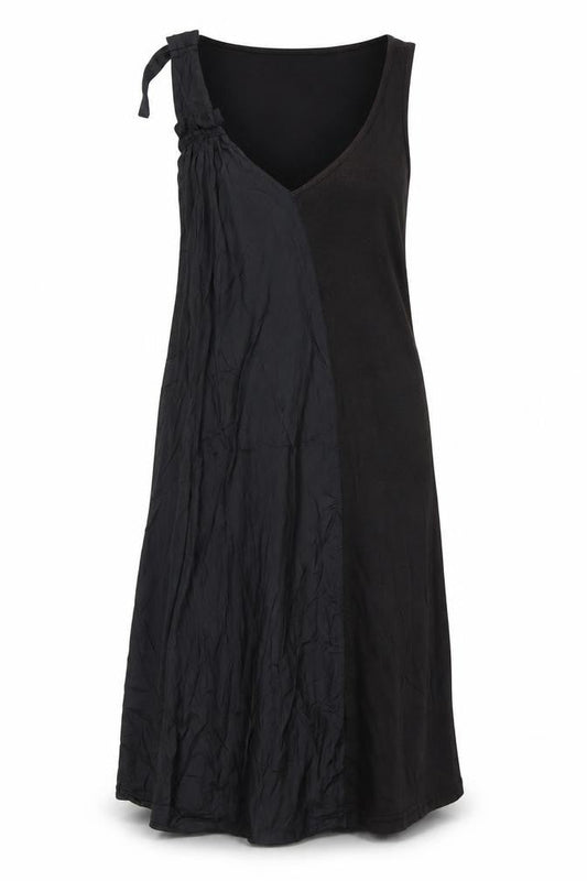 Hoss Intropia Women's Black S Sleeveless V-Neck Dress