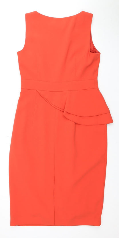 Hobbs Women's Red Sheath Dress - Size 10
