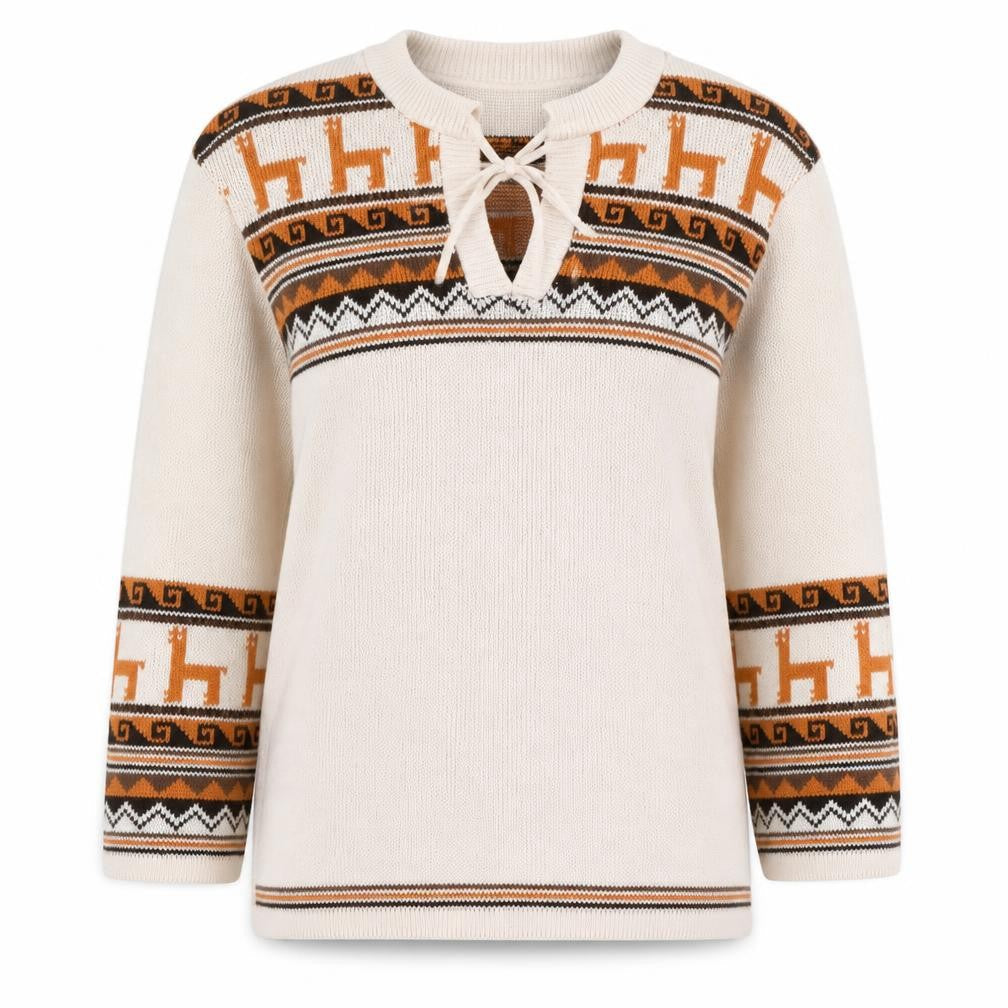 Womens UK Size 12 C&A Beige Pullover Jumper