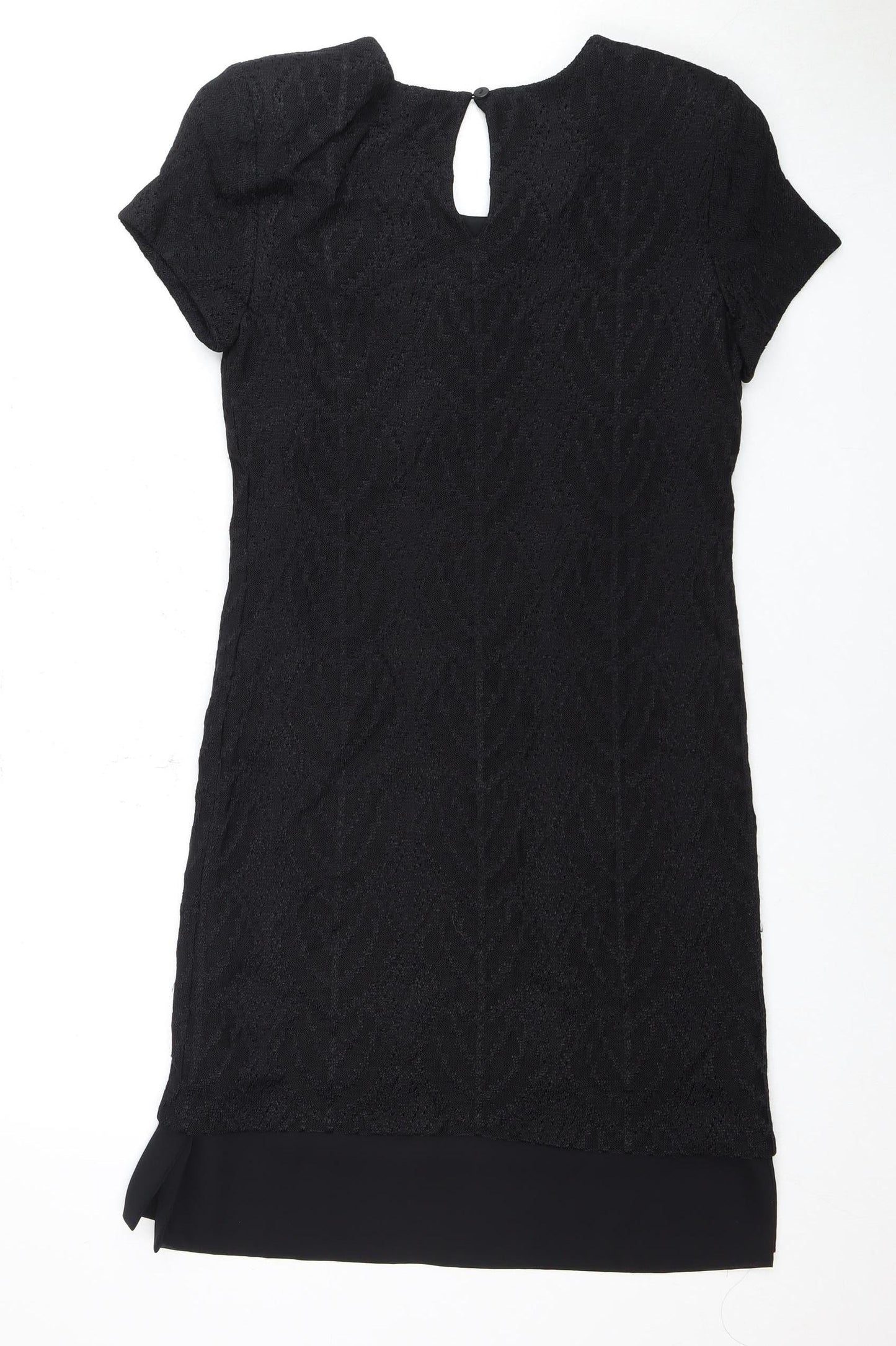 Liz Claiborne Women's Black Jacquard Dress M