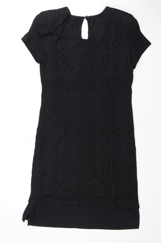Liz Claiborne Women's Black Jacquard Dress M