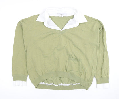 Womens UK Size 12 NEXT Green  Button-Up