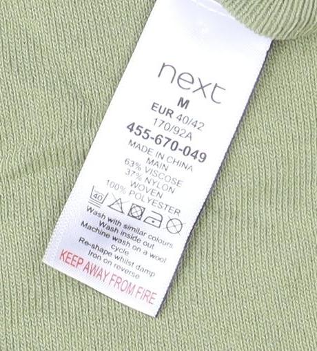 Womens UK Size 12 NEXT Green  Button-Up