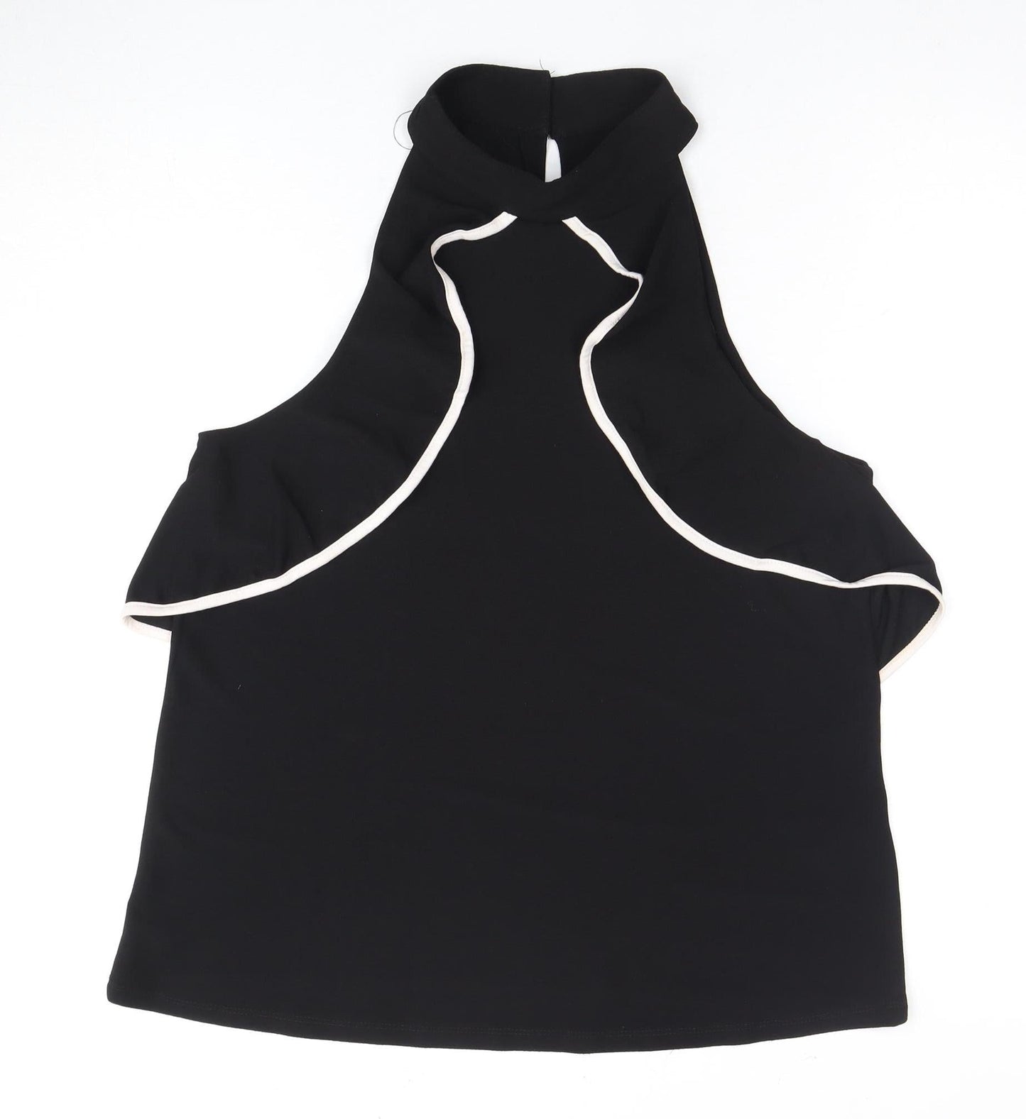 New Look Women's Black Halter Top Size 12