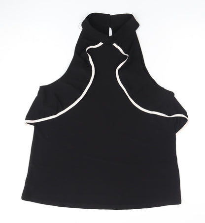 New Look Women's Black Halter Top Size 12