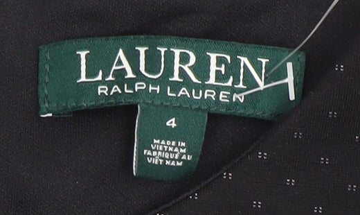 Ralph Lauren Women's Black Sheath Dress, Size 4