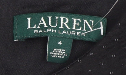 Ralph Lauren Women's Black Sheath Dress, Size 4