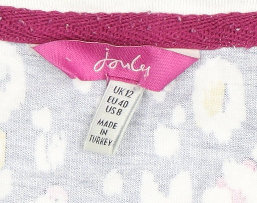 Womens UK Size 12 Joules Multicoloured Basic T-Shirt