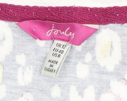 Womens UK Size 12 Joules Multicoloured Basic T-Shirt