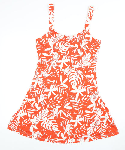 Friends Like These Women's Red A-Line Floral Dress, Size 10