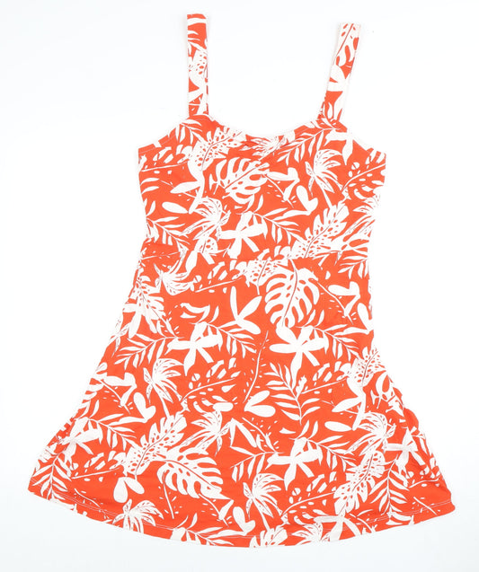 Friends Like These Women's Red A-Line Floral Dress, Size 10