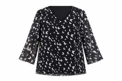 Womens UK Size 18 Annabelle Black  Blouse