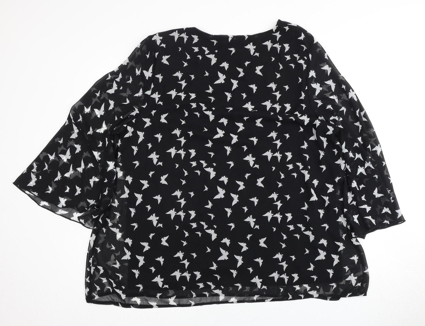 Womens UK Size 18 Annabelle Black  Blouse