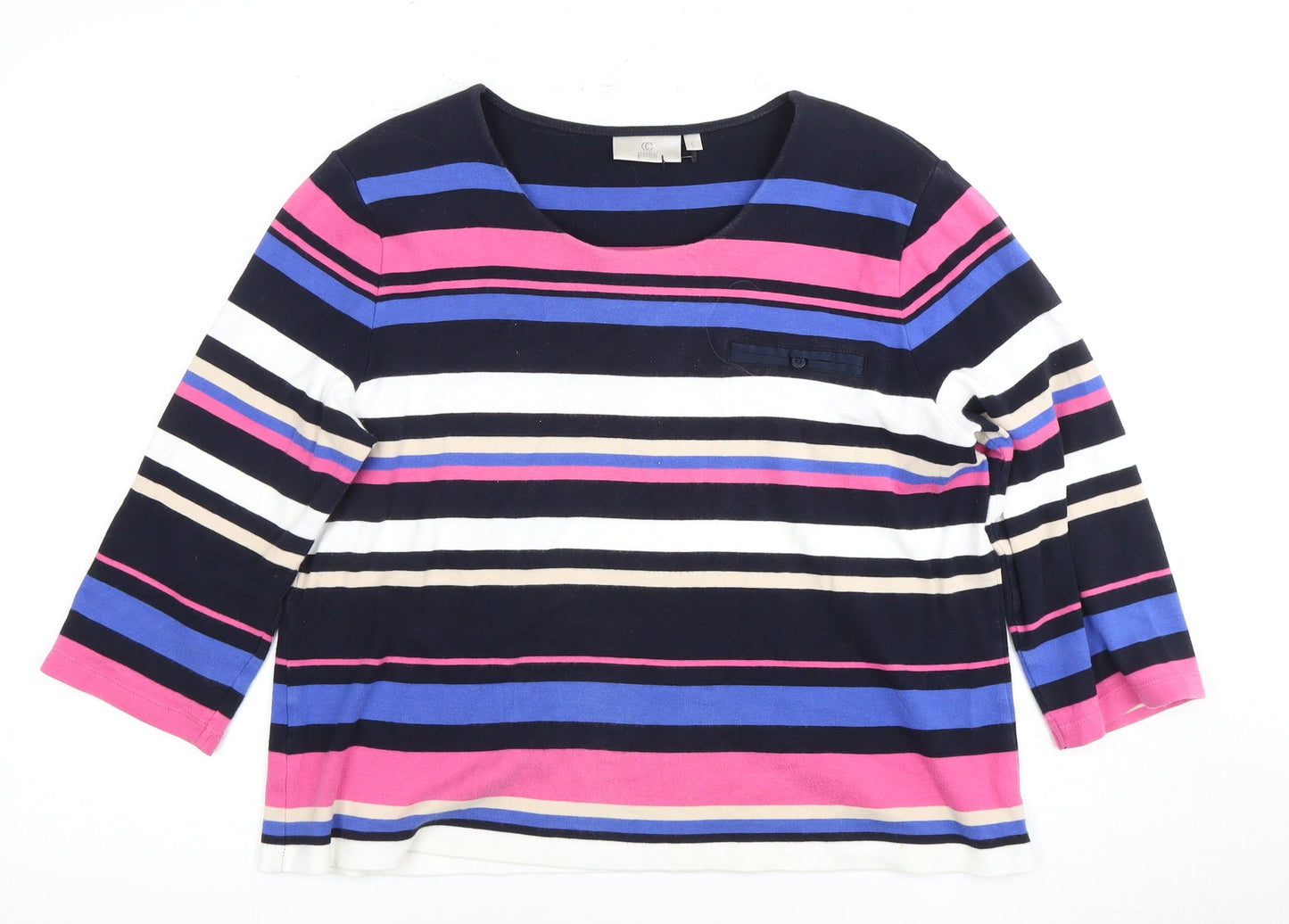 Womens UK Size L CC Multicoloured Basic T-Shirt