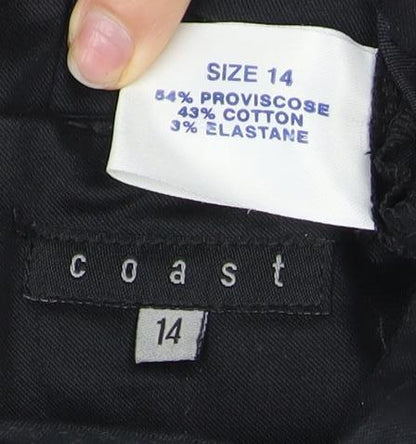 Coast Women's Black Size 14 Sleeveless Dress