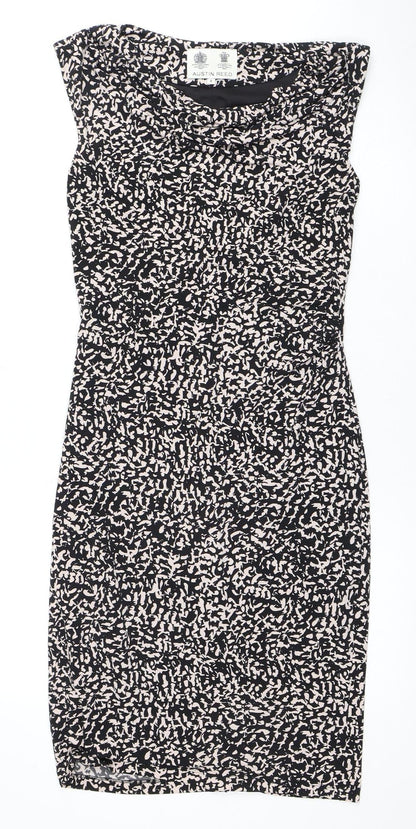 Austin Reed Women’s Black Strapless Animal Print Dress