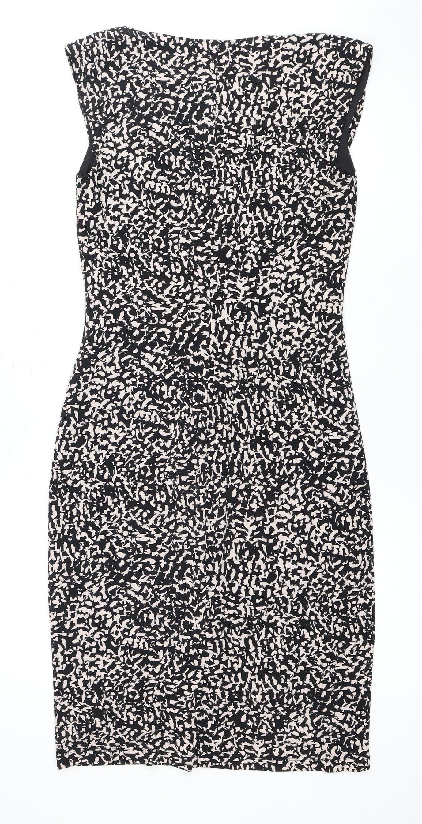 Austin Reed Women’s Black Strapless Animal Print Dress