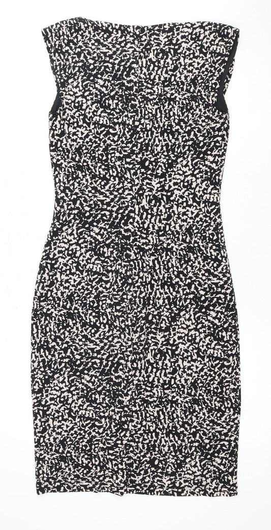 Austin Reed Women’s Black Strapless Animal Print Dress