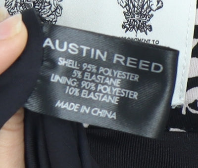 Austin Reed Women’s Black Strapless Animal Print Dress