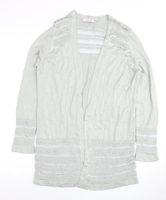 Womens UK Size 10 Marks and Spencer Grey Cardigan Jumper