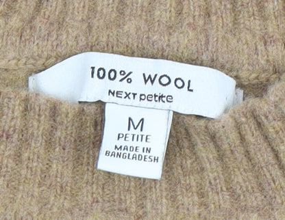 Womens UK Size M NEXT Beige Pullover Jumper
