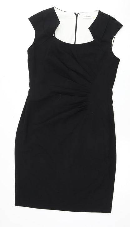 Calvin Klein Women's Black Sheath Dress Size 8
