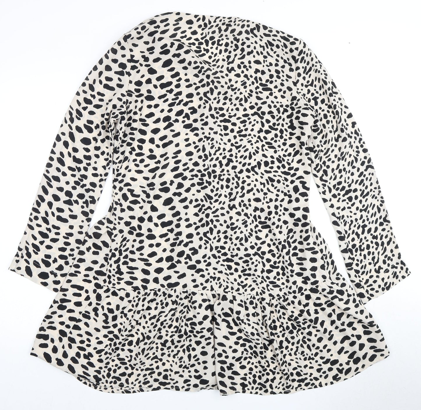 Girl In Mind Women's Black Animal Print A-Line Dress Size 10