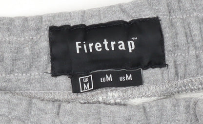 Firetrap Men's Grey Joggers M Size with Pockets