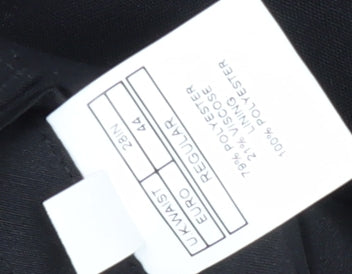 Moss London Men's Black Regular Fit Trousers