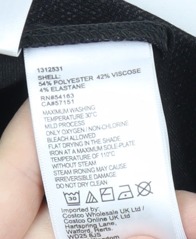 DKNY Women's Black Skinny Trousers XL Workwear