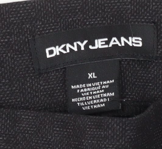 DKNY Women's Black Skinny Trousers XL Workwear