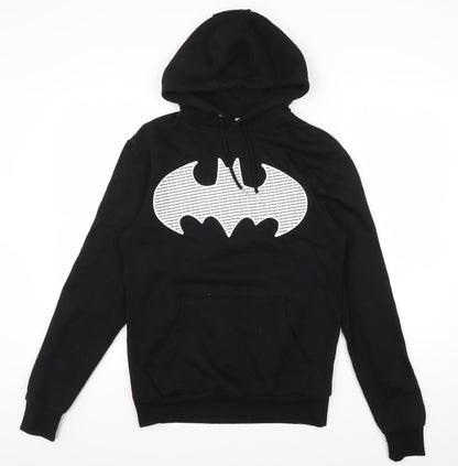 Unisex Adults UK Size XS Batman Black Pullover Hoodie