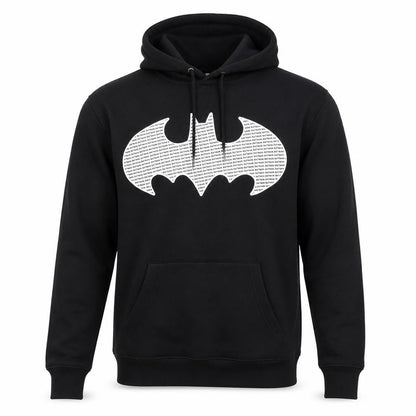 Unisex Adults UK Size XS Batman Black Pullover Hoodie