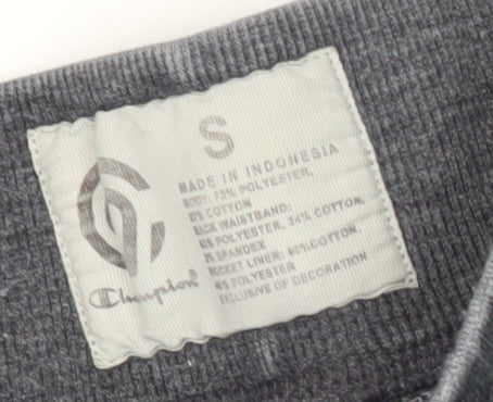 Champion Unisex Grey Joggers S Elastic Waist Gym & Training