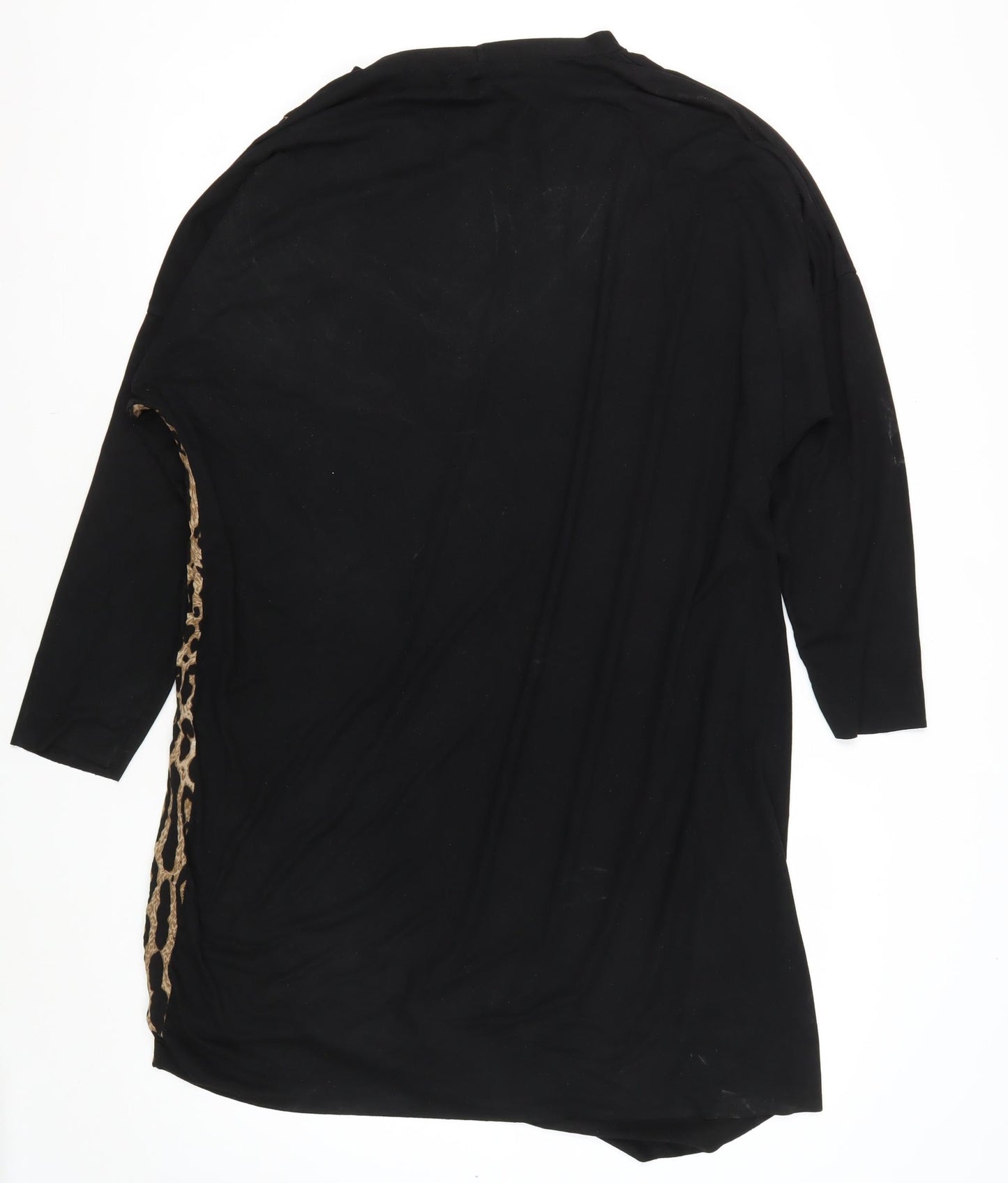 Alba Monti Women's Black Animal Print Dress 10-12