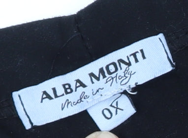 Alba Monti Women's Black Animal Print Dress 10-12