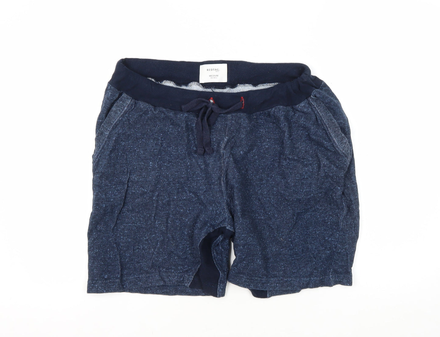 Redtag Men's Blue Sweat Shorts Medium Casual Cotton
