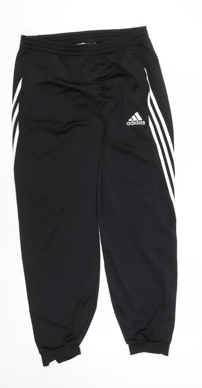 Adidas Men's Black Jogger Trousers - Size L
