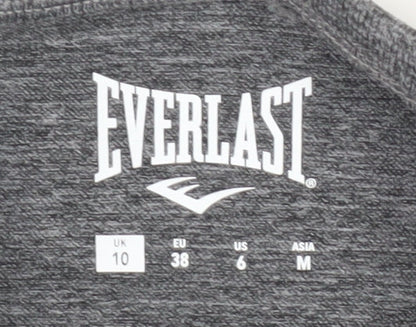 Everlast Women's Grey Cropped Long Sleeve Gym Top