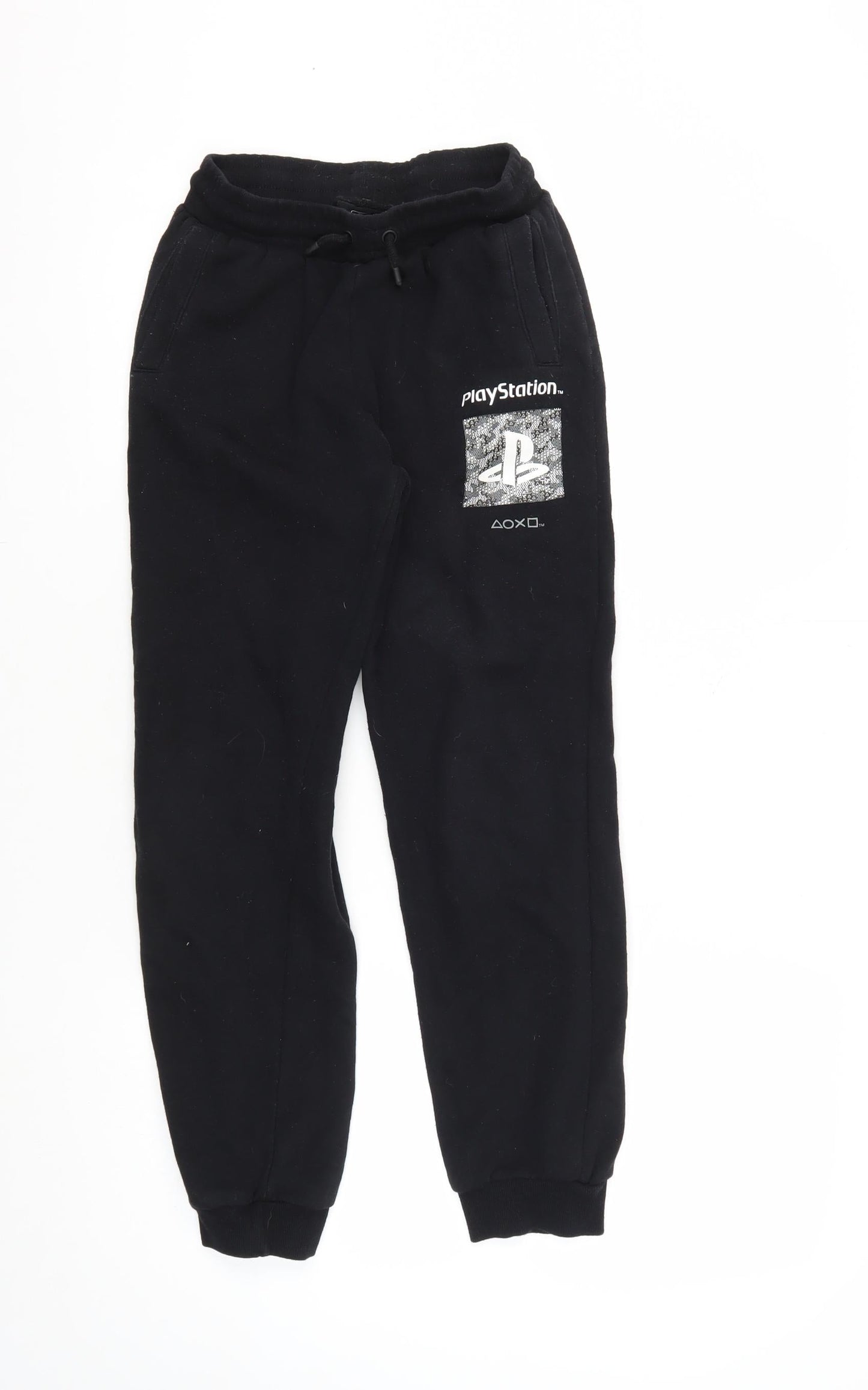 PlayStation Boys Black Jogger Trousers 12-13 Years - Gaming Theme