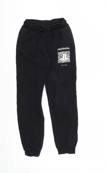 PlayStation Boys Black Jogger Trousers 12-13 Years - Gaming Theme
